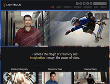 Tablet Screenshot of lightbulbvideography.com